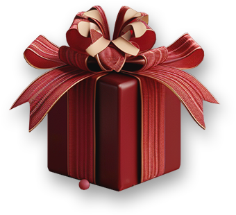 Golden gift box
